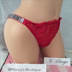 Victoria’s Secret bombshell shine Strap Brazilian